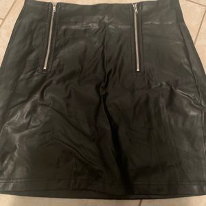 SHEIN black leather skirt